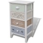 French style storage cabinet with 4 wooden drawers by , Lockers and storage cabinets - Ref: Foro24-242877, Price: 104,79 €, D...