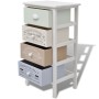 French style storage cabinet with 4 wooden drawers by , Lockers and storage cabinets - Ref: Foro24-242877, Price: 104,79 €, D...