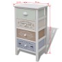 French style storage cabinet with 4 wooden drawers by , Lockers and storage cabinets - Ref: Foro24-242877, Price: 104,79 €, D...