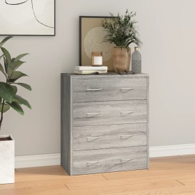 Sideboard with 4 drawers Sonoma gray 60x30.5x71 cm by , Sideboards - Ref: Foro24-342581, Price: 85,00 €, Discount: %