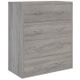 Aparador con 4 cajones gris Sonoma 60x30,5x71 cm de , Aparadores - Ref: Foro24-342581, Precio: 84,86 €, Descuento: %