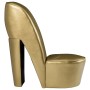 Golden synthetic leather high-heeled shoe-shaped armchair by , Armchairs - Ref: Foro24-248650, Price: 168,57 €, Discount: %