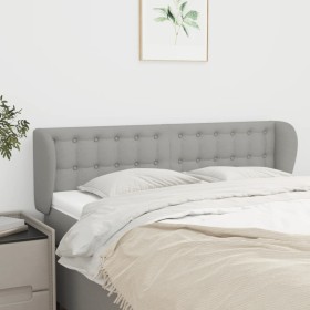 Light gray fabric headboard 147x23x78/88 cm by , Headboards and footboards - Ref: Foro24-3117576, Price: 64,78 €, Discount: %