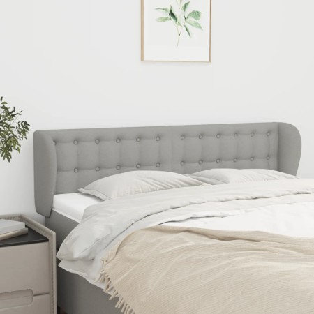 Light gray fabric headboard 147x23x78/88 cm by , Headboards and footboards - Ref: Foro24-3117576, Price: 61,77 €, Discount: %