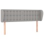 Light gray fabric headboard 147x23x78/88 cm by , Headboards and footboards - Ref: Foro24-3117576, Price: 61,77 €, Discount: %