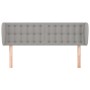 Light gray fabric headboard 147x23x78/88 cm by , Headboards and footboards - Ref: Foro24-3117576, Price: 61,77 €, Discount: %