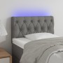 Headboard with LED in light gray fabric 80x7x78/88 cm by , Headboards and footboards - Ref: Foro24-3121922, Price: 56,66 €, D...