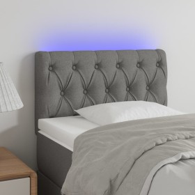 Headboard with LED in light gray fabric 80x7x78/88 cm by , Headboards and footboards - Ref: Foro24-3121922, Price: 56,99 €, D...