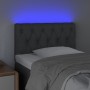 Headboard with LED in light gray fabric 80x7x78/88 cm by , Headboards and footboards - Ref: Foro24-3121922, Price: 56,66 €, D...