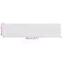 Toldo para balcón HDPE 90x400 cm blanco de vidaXL, Sombrillas - Ref: Foro24-42322, Precio: 25,47 €, Descuento: %