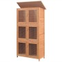 Animal cage, rabbit hutch, 6-room wooden. by vidaXL, Cages and habitats for small animals - Ref: Foro24-170347, Price: 208,12...