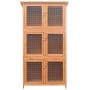 Animal cage, rabbit hutch, 6-room wooden. by vidaXL, Cages and habitats for small animals - Ref: Foro24-170347, Price: 208,12...