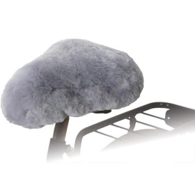 Willex Gray Sheepskin Bike Saddle Cover 30135 by , Bicycle seat and saddle covers - Ref: Foro24-421082, Price: 40,99 €, Disco...