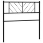 Black metal headboard 107 cm by , Headboards and footboards - Ref: Foro24-372209, Price: 25,42 €, Discount: %