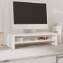 Soporte de monitor madera maciza de pino blanco 50x24x13 cm de , Muebles TV - Ref: Foro24-813915, Precio: 25,01 €, Descuento: %