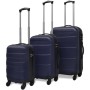 Set Trolley Maleta Rígida Tres Uds. Azul de vidaXL, Maletas - Ref: Foro24-91144, Precio: 123,69 €, Descuento: %