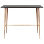 Black kitchen high table 120x60x105 cm by , Kitchen and dining tables - Ref: Foro24-248146, Price: 156,94 €, Discount: %