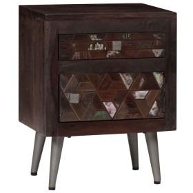 Recycled solid wood bedside table 40x30x50 cm by vidaXL, Nightstands - Ref: Foro24-245916, Price: 114,99 €, Discount: %