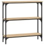 Engineered wood Sonoma oak console table 75x22.5x75 cm by , Side tables - Ref: Foro24-834031, Price: 47,47 €, Discount: %