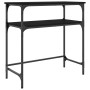 Mesa consola madera de ingeniería negra 75x35,5x75 cm de , Mesas auxiliares - Ref: Foro24-834050, Precio: 47,99 €, Descuento: %