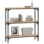 Engineered wood Sonoma oak console table 75x22.5x75 cm by , Side tables - Ref: Foro24-834031, Price: 47,47 €, Discount: %