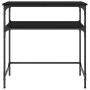 Mesa consola madera de ingeniería negra 75x35,5x75 cm de , Mesas auxiliares - Ref: Foro24-834050, Precio: 47,99 €, Descuento: %