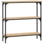 Engineered wood Sonoma oak console table 75x22.5x75 cm by , Side tables - Ref: Foro24-834031, Price: 47,47 €, Discount: %