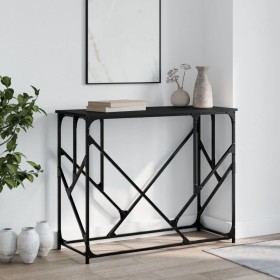 Black engineered wood console table 100x40x80 cm by , Side tables - Ref: Foro24-834115, Price: 60,51 €, Discount: %