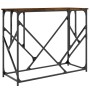 Mesa consola madera de ingeniería roble ahumado 100x40x80 cm de , Mesas auxiliares - Ref: Foro24-834117, Precio: 53,87 €, Des...