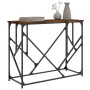 Mesa consola madera de ingeniería roble ahumado 100x40x80 cm de , Mesas auxiliares - Ref: Foro24-834117, Precio: 53,87 €, Des...