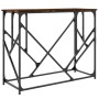 Mesa consola madera de ingeniería roble ahumado 100x40x80 cm de , Mesas auxiliares - Ref: Foro24-834117, Precio: 53,87 €, Des...