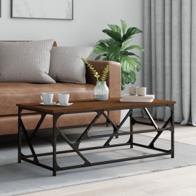 Oak brown plywood coffee table 100x50x40 cm by , Coffee table - Ref: Foro24-834129, Price: 52,99 €, Discount: %