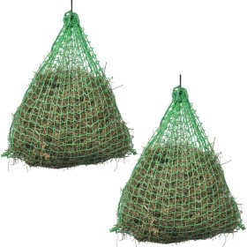 Hay nets 2 pcs round 1x0.75 m PP by vidaXL, Livestock feeders and waterers - Ref: Foro24-142139, Price: 29,99 €, Discount: %