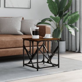 Smoked oak plywood coffee table 45x45x47.5 cm by , Coffee table - Ref: Foro24-834122, Price: 39,99 €, Discount: %