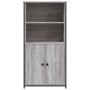 Tall plywood Sonoma gray sideboard 62x36x121.5 cm by , Sideboards - Ref: Foro24-834213, Price: 93,93 €, Discount: %