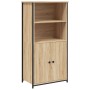 Tall oak Sonoma plywood sideboard 62x36x121.5 cm by , Sideboards - Ref: Foro24-834211, Price: 91,23 €, Discount: %