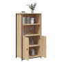 Tall oak Sonoma plywood sideboard 62x36x121.5 cm by , Sideboards - Ref: Foro24-834211, Price: 91,23 €, Discount: %