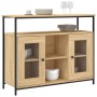 Engineered wood sideboard in Sonoma oak, 100x35x80 cm. by , Sideboards - Ref: Foro24-835505, Price: 109,84 €, Discount: %