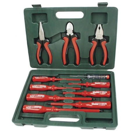 Brüder Mannesmann VDE Screwdriver and Pliers Set 11 pcs 11240 by Brüder Mannesmann, Hand Tool Sets - Ref: Foro24-408544, Pric...