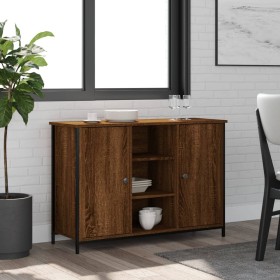 Engineered wood brown oak sideboard 100x35x70 cm by , Sideboards - Ref: Foro24-835518, Price: 83,09 €, Discount: %