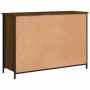 Aparador de madera de ingeniería marrón roble 100x35x70 cm de , Aparadores - Ref: Foro24-835518, Precio: 81,38 €, Descuento: %