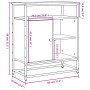 Aparador de madera de ingeniería gris Sonoma 90x34x80 cm de , Aparadores - Ref: Foro24-835547, Precio: 69,01 €, Descuento: %