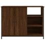 Aparador de madera de ingeniería marrón roble 100x33x75 cm de , Aparadores - Ref: Foro24-835553, Precio: 82,23 €, Descuento: %