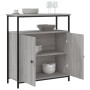 Engineered wood sideboard in Sonoma grey, 70x30x80 cm. by , Sideboards - Ref: Foro24-835532, Price: 69,85 €, Discount: %