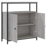 Engineered wood sideboard in Sonoma grey, 70x30x80 cm. by , Sideboards - Ref: Foro24-835532, Price: 69,85 €, Discount: %