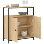 Engineered wood sideboard in Sonoma oak, 70x30x80 cm. by , Sideboards - Ref: Foro24-835530, Price: 71,50 €, Discount: %