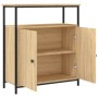 Engineered wood sideboard in Sonoma oak, 70x30x80 cm. by , Sideboards - Ref: Foro24-835530, Price: 71,50 €, Discount: %