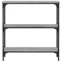 Engineered wood gray Sonoma console table 75x22.5x75 cm by , Side tables - Ref: Foro24-834033, Price: 39,20 €, Discount: %