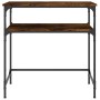 Engineered wood smoked oak console table 75x35.5x75 cm by , Side tables - Ref: Foro24-834052, Price: 45,38 €, Discount: %