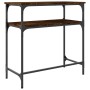 Engineered wood smoked oak console table 75x35.5x75 cm by , Side tables - Ref: Foro24-834052, Price: 45,38 €, Discount: %